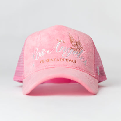 Premium "Los Angeles" Trucker Hat - Barbie Pink